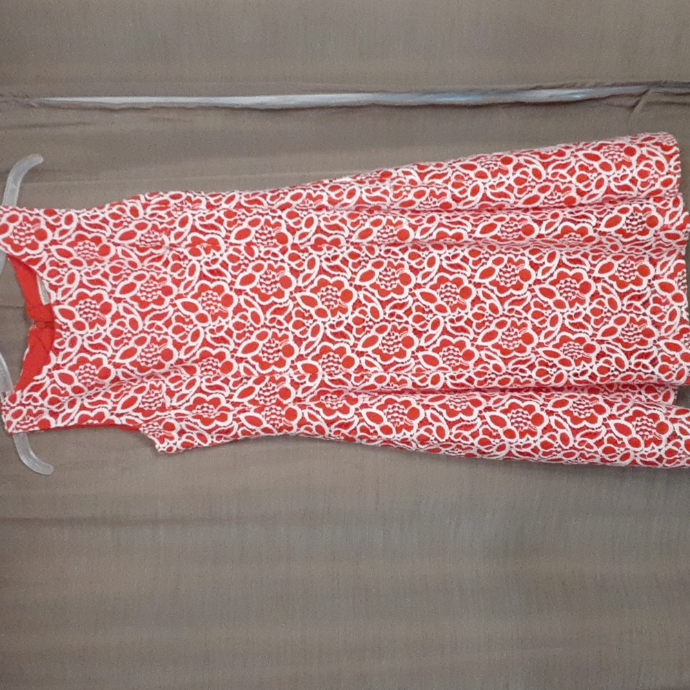 Eva Mendes Floral Print Fit & Flare Dress Size 8